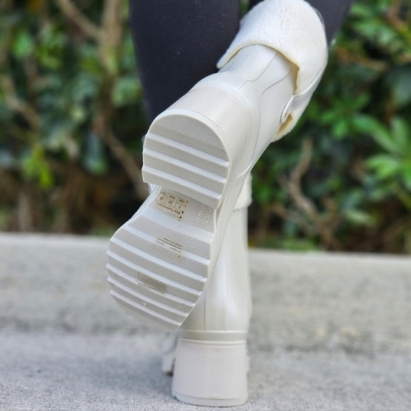 Women's‎ Chunky Block Heel Ankle Boots Gray Color - Picture 5 of 5